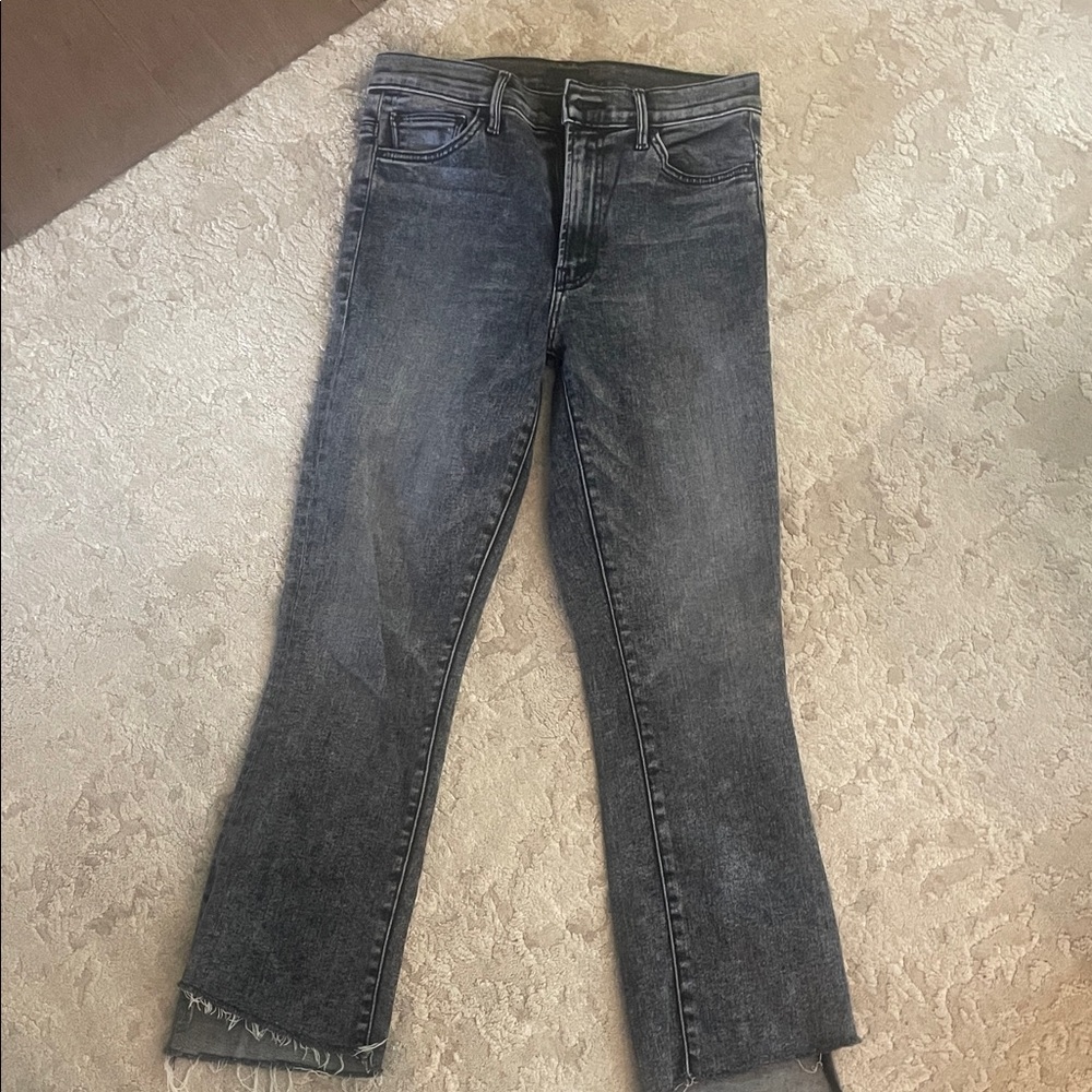 MOTHER High Rise Jeans in Gray